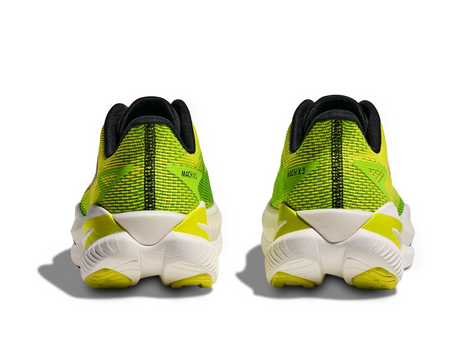 Hoka Mach X 3 Mens 2E Wide Running Shoes - Citrus/Neon Lime (Athletic Sneakers/Runners)