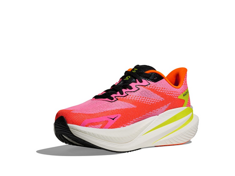 Hoka Mach X 3 Womens D Wide Running Shoes - Neon Rose/Tangerine (Athletic Sneakers/Runners)