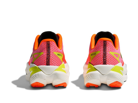 Hoka Mach X 3 Womens D Wide Running Shoes - Neon Rose/Tangerine (Athletic Sneakers/Runners)