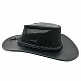 Jacaru 116 Dingo Koolaroo Leather Breeze Hat - Mesh Crown (Made in Australia)