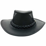 Jacaru 116 Dingo Koolaroo Leather Breeze Hat - Mesh Crown (Made in Australia)