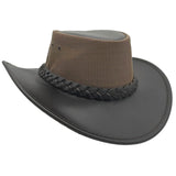 Jacaru 116 Dingo Koolaroo Leather Breeze Hat - Mesh Crown (Made in Australia)