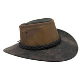 Jacaru 116 Dingo Koolaroo Leather Breeze Hat - Mesh Crown (Made in Australia)