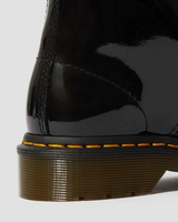 Dr. Martens Womens Leather 1460 Boots Shoes in Black Patent Lamper