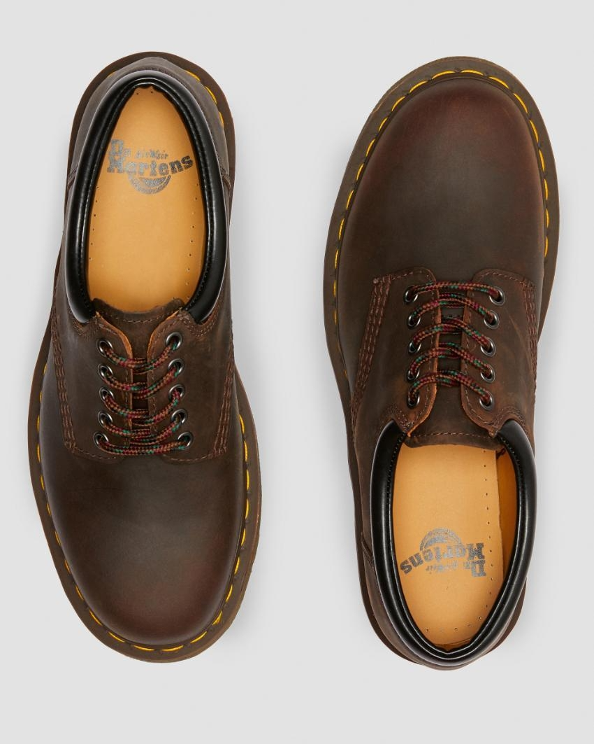 Dr. Martens 8053 Crazy Horse Leather Shoes in Brown