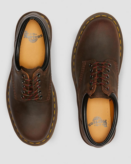 Dr. Martens 8053 Crazy Horse Leather Shoes in Brown