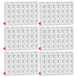 6x 7-Day Weekly Pill Box Bulk Pack - Clear Medicine/Vitamin Tablet Storage Case Container