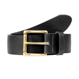 IE 35MM CASUAL LEATHER BELT WITH A SINGLE KEEPER Bovine Leather Bos Taurus - XXL