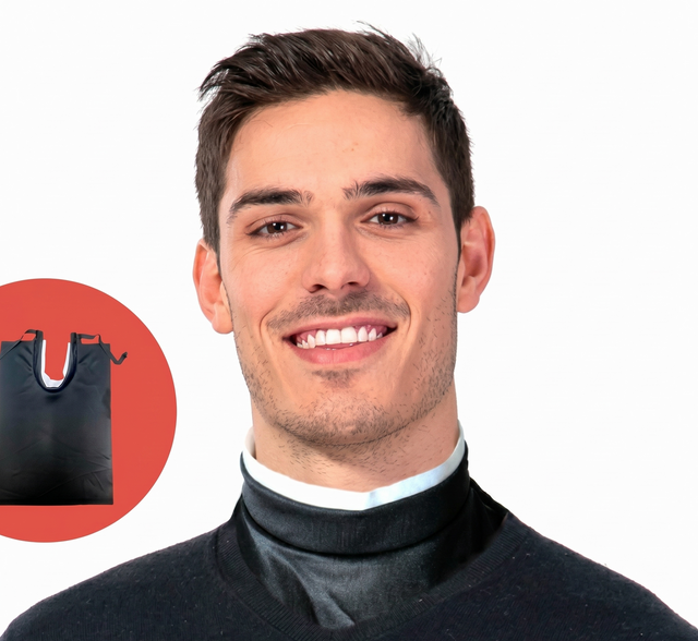 Mens Clerical Shirt Collar - Priest/Vicar Costume Accessory (Halloween & Fancy Dress)