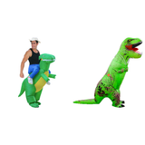Dinosaur & T-Rex Couples Costume Set - Inflatable Jurassic Halloween Fancy Dress