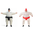 Sumo Wrestler Couples Costume Set - Inflatable Black & Red Halloween Fancy Dress
