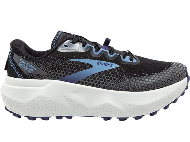 Womens Brooks Caldera 6 Trail Running Shoes in Black/Blissful Blue/Grey – Size 8