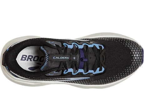 Womens Brooks Caldera 6 Trail Running Shoes in Black/Blissful Blue/Grey – Size 8