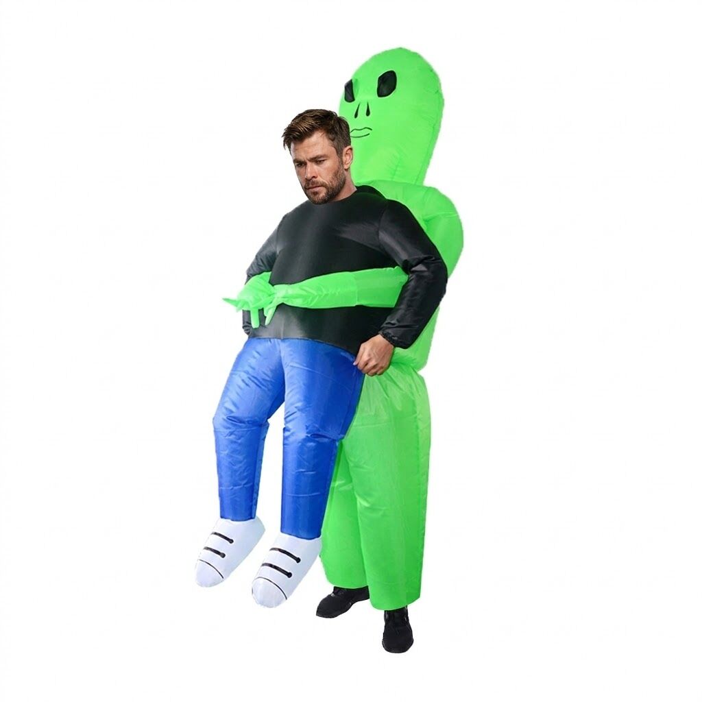 Adult Inflatable Alien Abduction Costume - One Size (Halloween & Funny Fancy Dress)