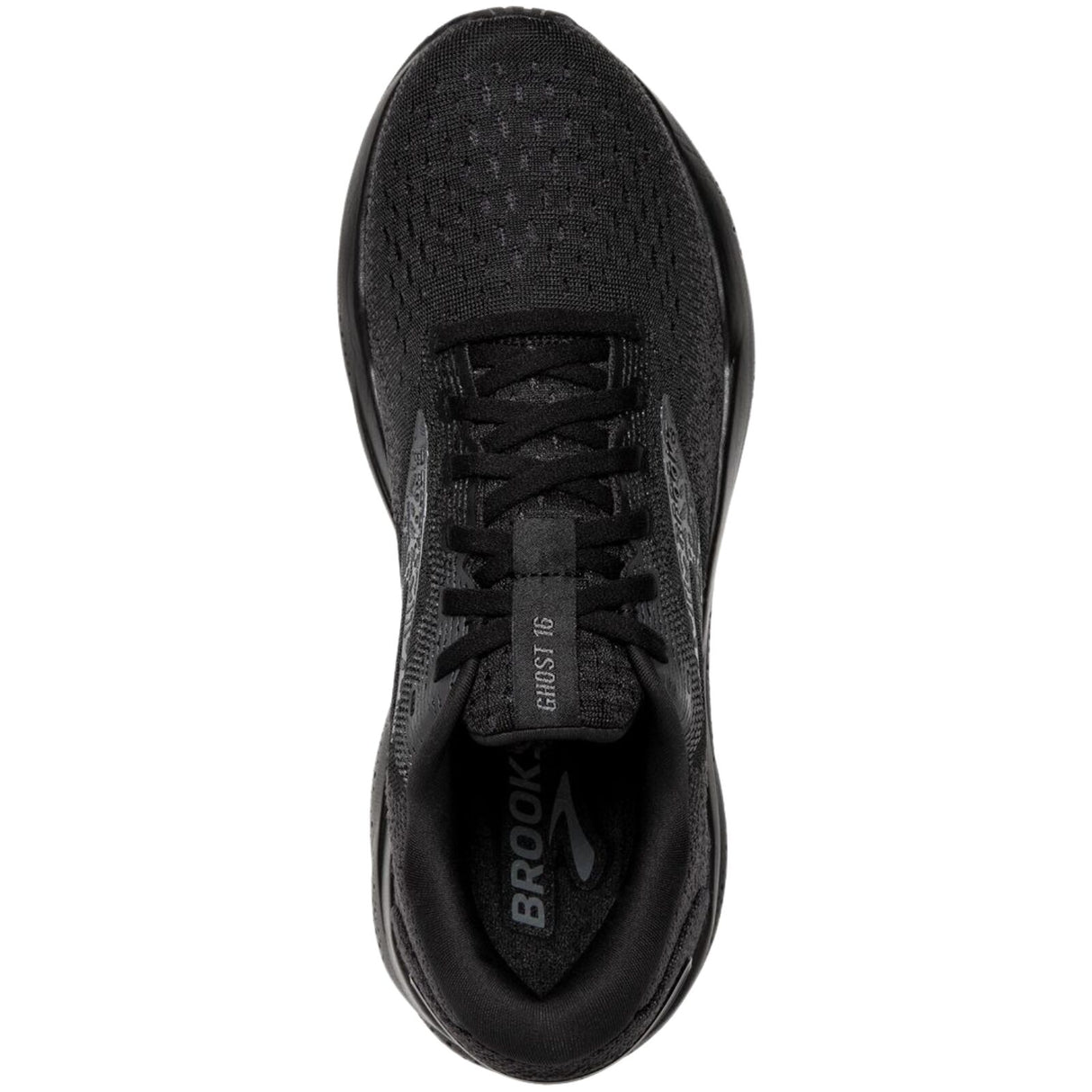 Womens Brooks Ghost 16 Running Shoes (D Wide) in Black/Black/Ebony – Size 11