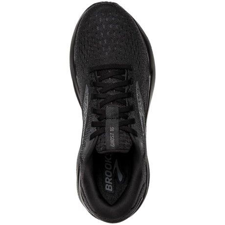 Womens Brooks Ghost 16 Running Shoes (D Wide) in Black/Black/Ebony – Size 11