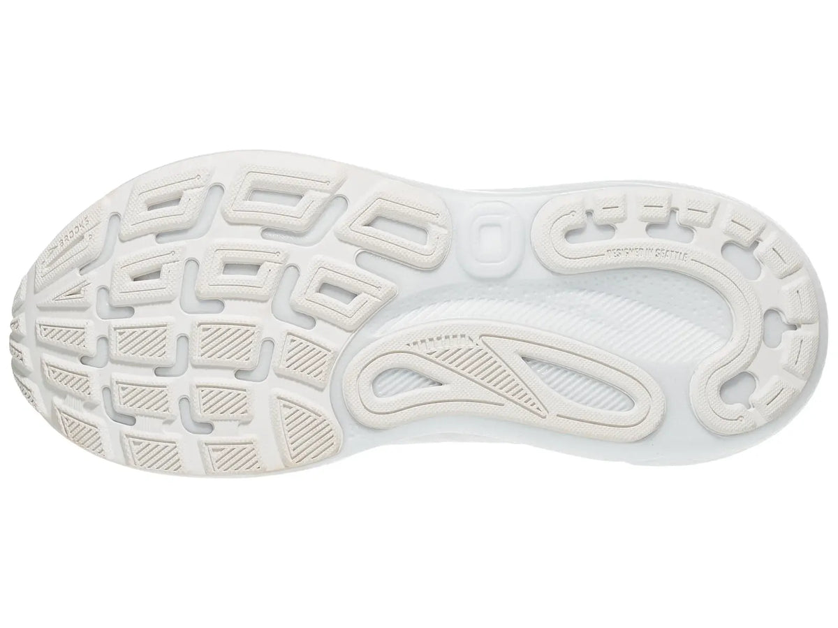 Brooks Adrenaline GTS 24 Womens Running Shoes - White/Oyster (Stability Sneakers/Runners)