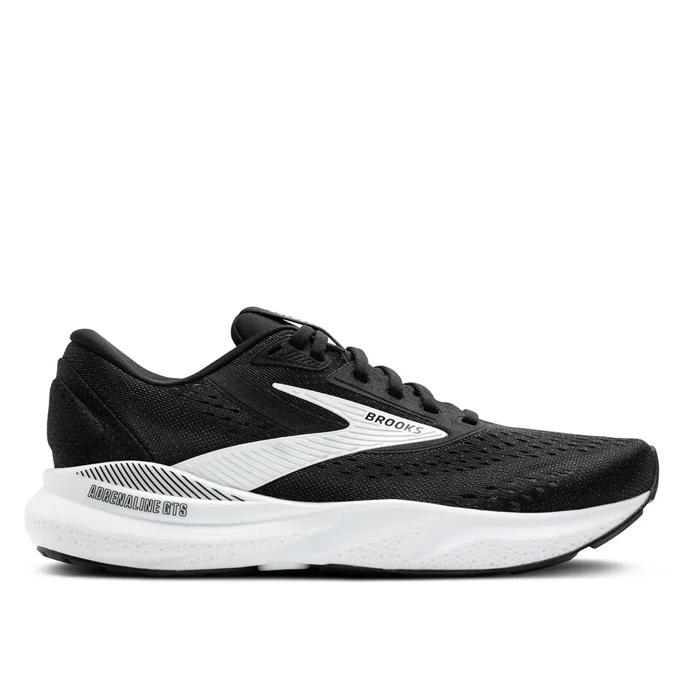 Brooks Adrenaline GTS 24 Womens Running Shoes Stability DNA Loft v3 in Black/White