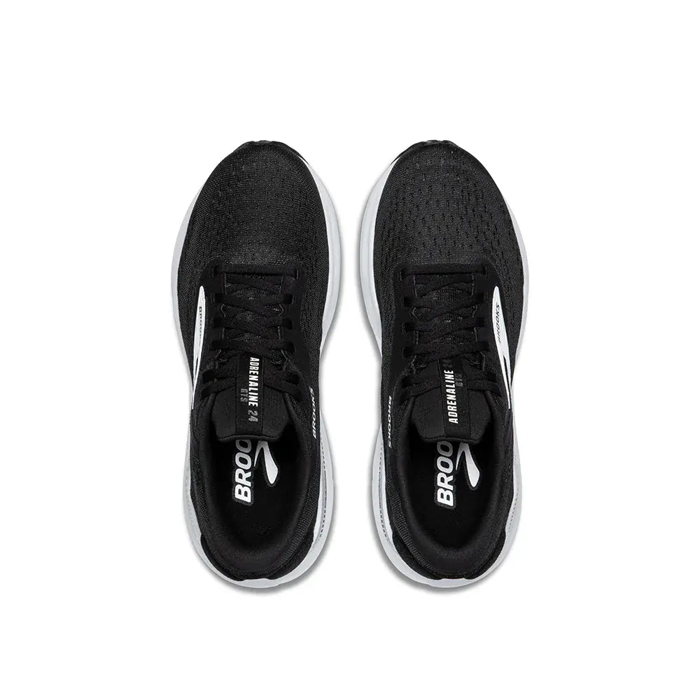 Brooks Adrenaline GTS 24 Womens Running Shoes Stability DNA Loft v3 in Black/White