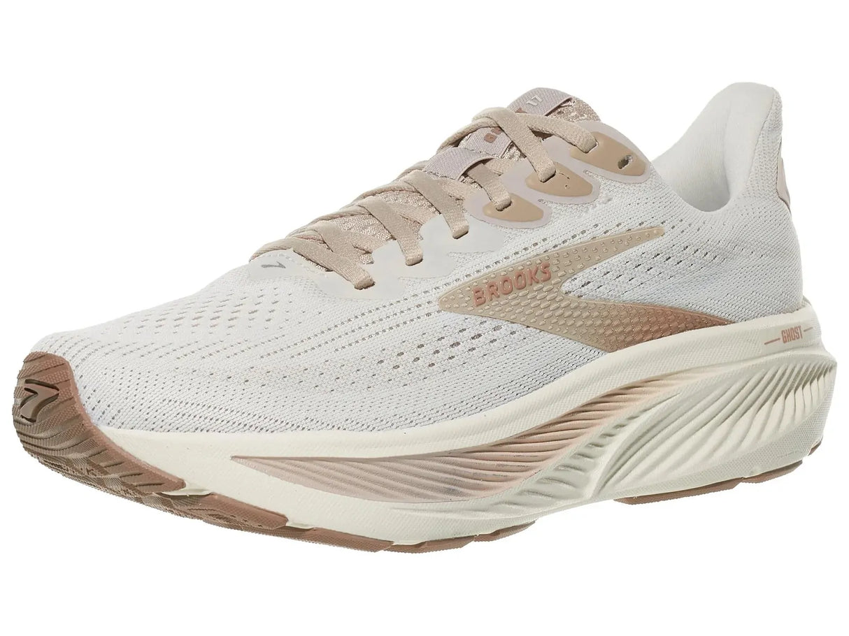 Brooks Ghost 17 Womens Running Shoes Neutral Cushioning in Grey/Chateau