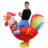 Adult Inflatable Rooster Costume - Funny Chicken - One Size (Halloween & Fancy Dress)