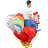 Adult Inflatable Rooster Costume - Funny Chicken - One Size (Halloween & Fancy Dress)