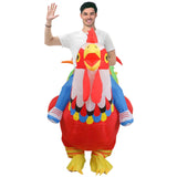 Adult Inflatable Rooster Costume - Funny Chicken - One Size (Halloween & Fancy Dress)