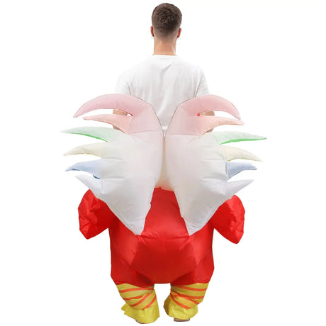 Adult Inflatable Rooster Costume - Funny Chicken - One Size (Halloween & Fancy Dress)