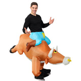Adult Inflatable Bull Rider Costume - Cowboy/Rodeo - One Size (Halloween & Funny Fancy Dress)