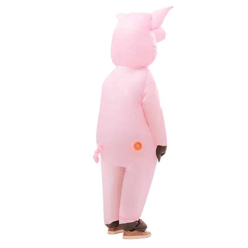 Adult Pink Inflatable Pig Costume - Funny Animal - One Size (Halloween & Fancy Dress)