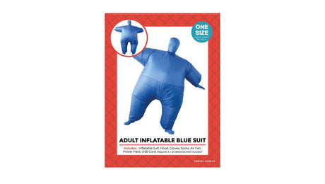 Adult Blue Inflatable Suit Costume - Full Body Morph - One Size (Halloween & Fancy Dress)
