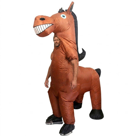 Adult Inflatable Horse Costume - Funny Animal - One Size (Halloween & Fancy Dress)