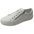 Rivers Womens LIV Leather Zip Sneaker Shoes in White - EU 42