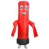 Adult Party Inflatable Dancing Tube Costume Halloween - Red