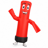 Adult Party Inflatable Dancing Tube Costume Halloween - Red