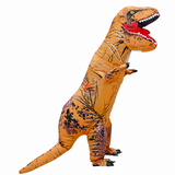 Adult Inflatable Brown Dinosaur Party Costume Halloween (Tyrannosaurus Rex)
