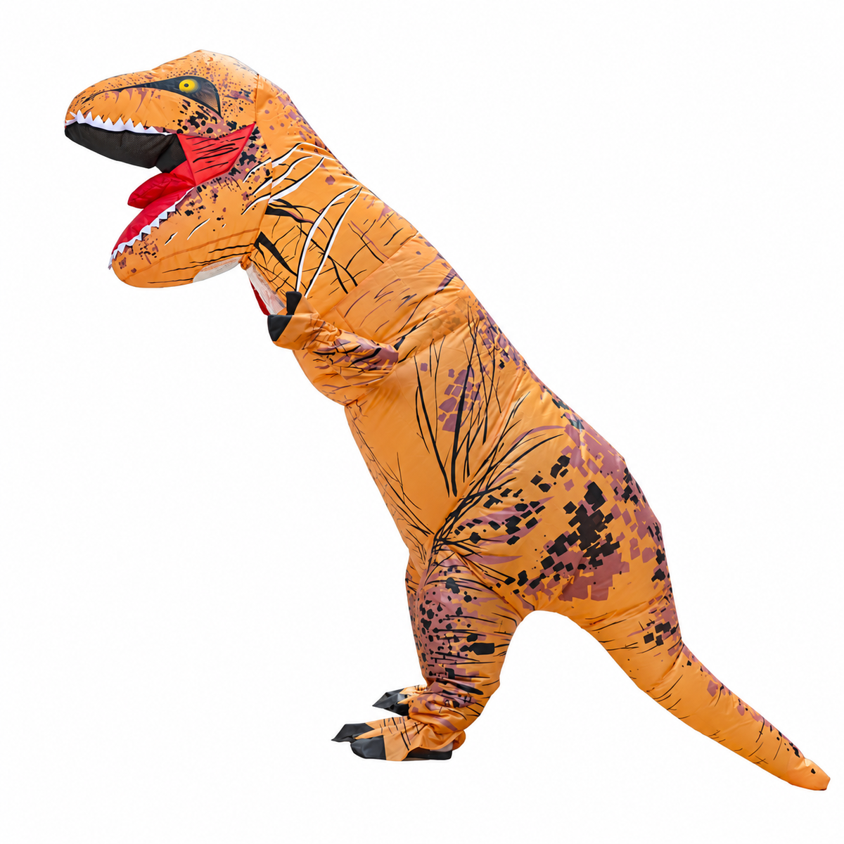 Adult Inflatable Brown Dinosaur Party Costume Halloween (Tyrannosaurus Rex)