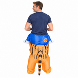 Adult Inflatable Tiger Rider Party Costume Halloween 