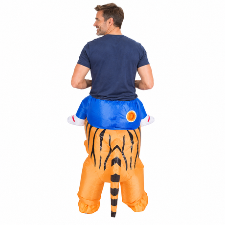 Adult Inflatable Tiger Rider Party Costume Halloween
