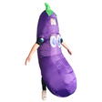 Adult Party Inflatable Eggplant Aubergine Vegetable Costume Halloween - Purple