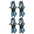 4x Adult Grey Inflatable Wolf Group Costume Bulk Pack w/ Fans - One Size Halloween & Fancy Dress Party