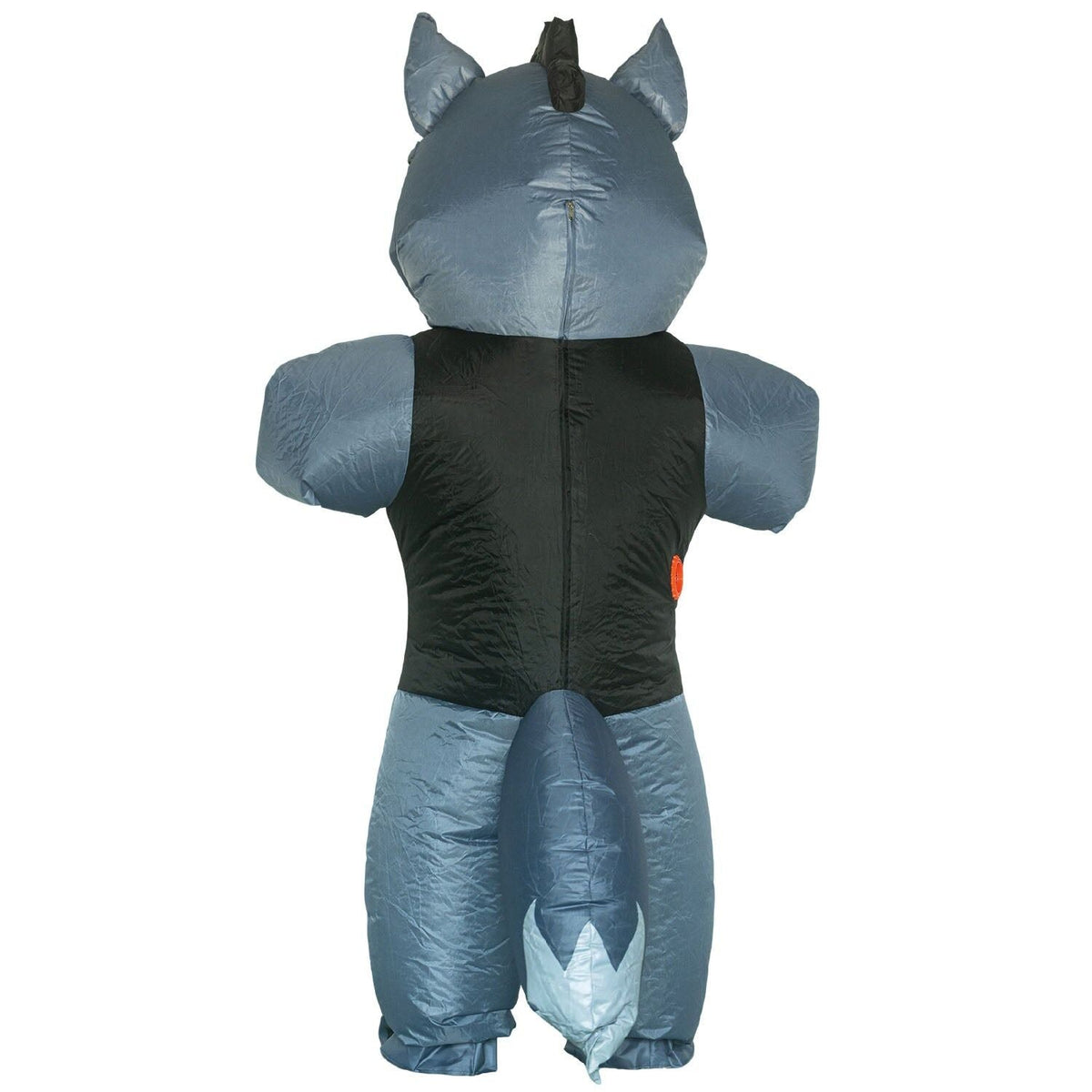 4x Adult Grey Inflatable Wolf Group Costume Bulk Pack w/ Fans - One Size Halloween & Fancy Dress Party