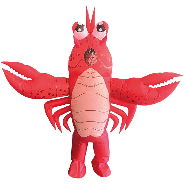 Adult Inflatable Lobster Party Costume Halloween Blow Up - One Size