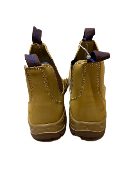 Rivers Orass Leather Steel Cap Toe Chelsea Safety Work Boots - Wheat Nubuck (Slip On Shoes)