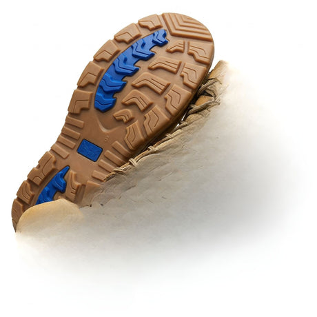 Rivers Olson Leather Steel Cap Toe Safety Work Boots Lace-Up Shoes in Wheat