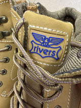 Rivers Olson Leather Steel Cap Toe Safety Work Boots  - Wheat (Lace-Up Shoes)