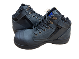 Rivers Olson Leather Steel Cap Toe Safety Work Boots  - Black (Lace-Up Shoes)