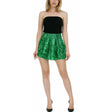 Womens Green Sequin Fringe Tassel Skirt - Dance Costume/Fancy Dress Party