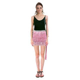 Adult Fringe Skirt Tassel Womens Dance Costume Party in Light Pink