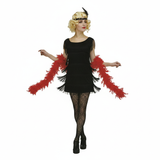 Ladies Flapper Costume Charleston Gatsby Chicago Fancy Dress Party 1920s 20s - Black